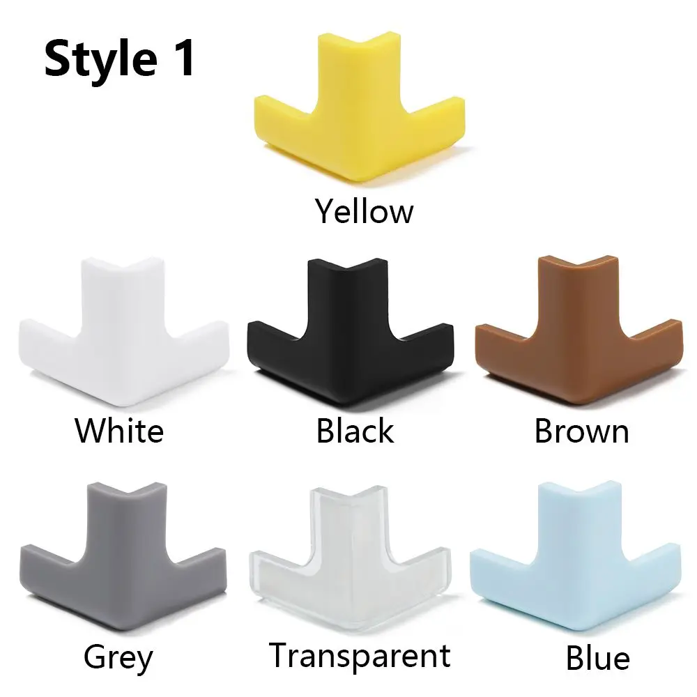 Protector de esquina de escritorio de mesa de silicona suave para bebés, 4 piezas, Protector de esquina seguro para niños, protectores de bordes de seguridad para bebés - imagen 5