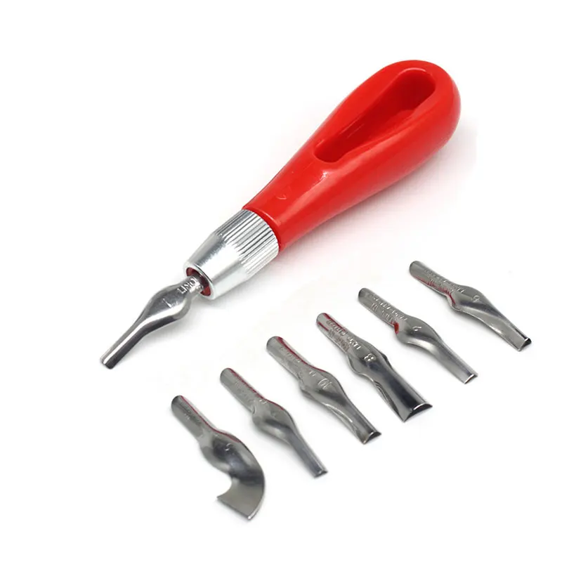 Cortador de linóleo ergonómico para tallar, portátil y seguro - imagen 3