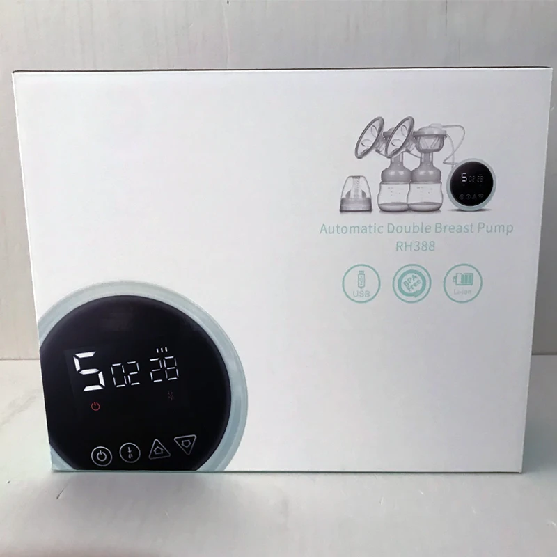 Extractor de leche eléctrico doble con pantalla táctil, succión de pezón doble individual, potente bomba de leche automática para lactancia materna - imagen 5