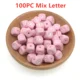 100pcs Mix Pink