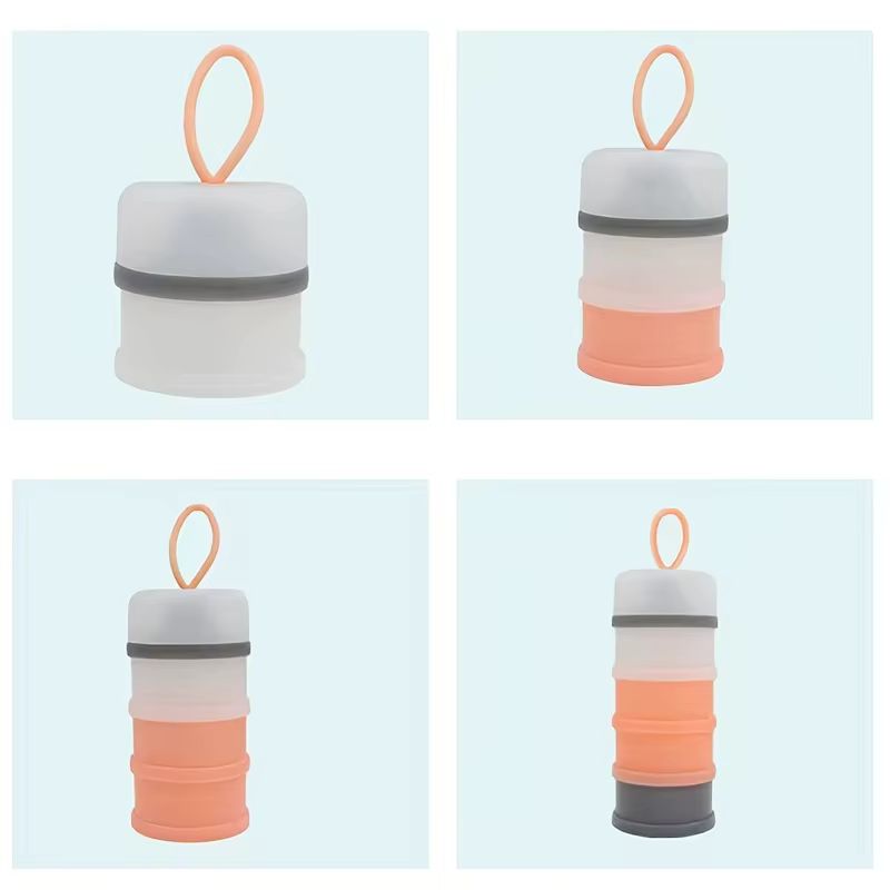 Dispensador portátil de leche en polvo con 4 rejillas para bebé - imagen 4