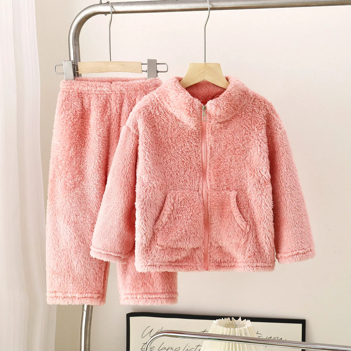 Conjuntos de ropa para niños Ropa de descanso de franela Conjunto de ropa para niñas Ropa para niños Ropa de boutique para niños - imagen 3