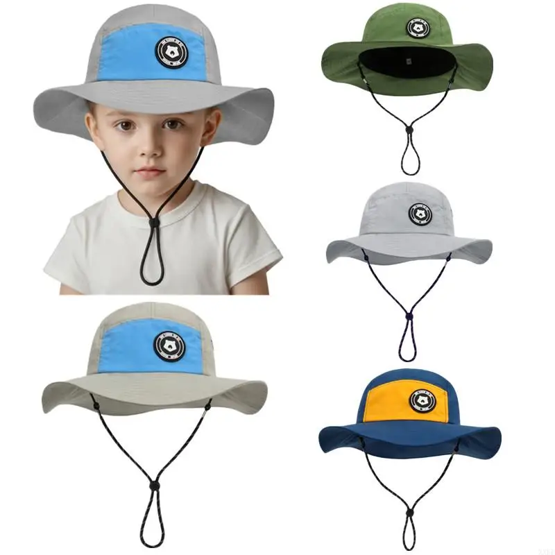 Sombrero veraniego bebé de nylon de ala ancha secado rápido - imagen 4