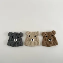 Gorro térmico bebé invierno con orejas – Oso suave elástico infantil