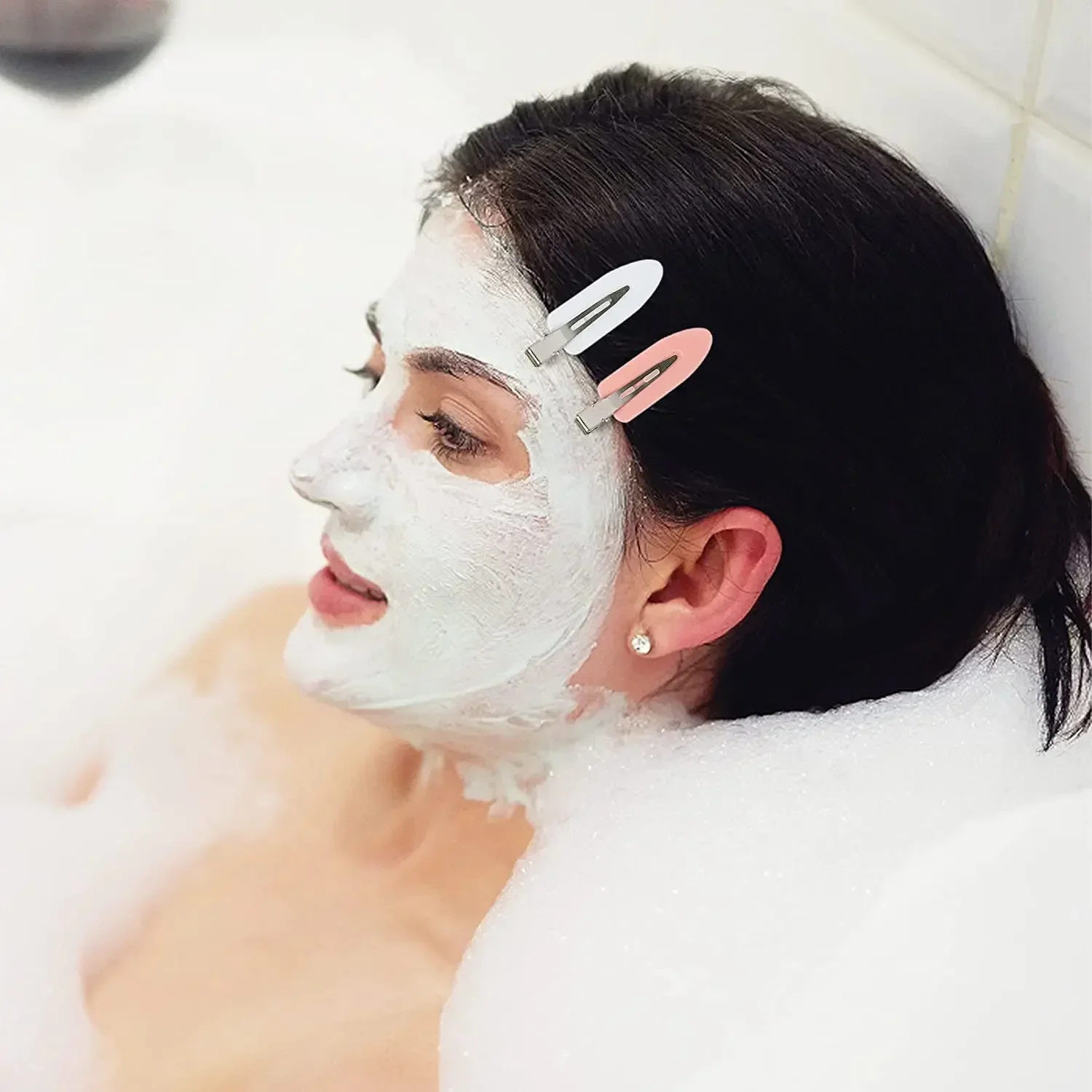 Horquillas de estilismo para maquillaje, 10 unidades/juego para mujeres y niñas, pasadores para el cabello, accesorios para el cabello de moda, pinzas básicas para el cabello sin arrugas - imagen 3