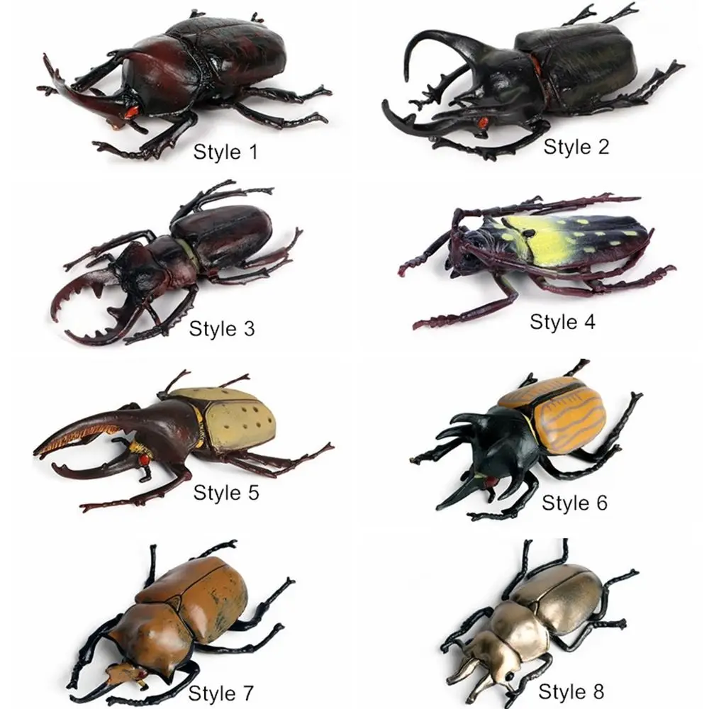 Figuras de insectos realistas – Escarabajo de cuernos largos Dynastes