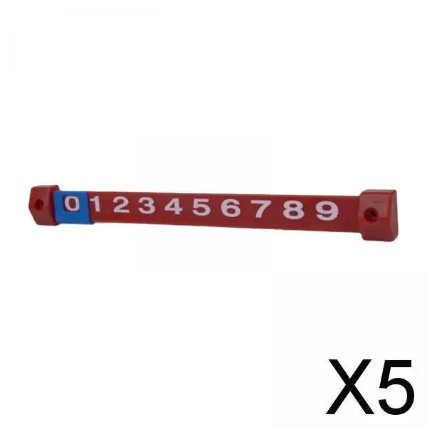 5X Foosball Scoreboard Universal Portable 10 Numbers Table Football Counter Red