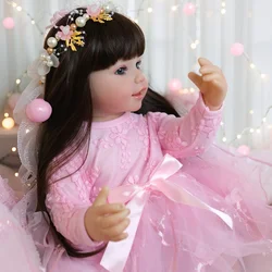 Muñeca bebé reborn NPK de vinilo suave, cuerpo completo