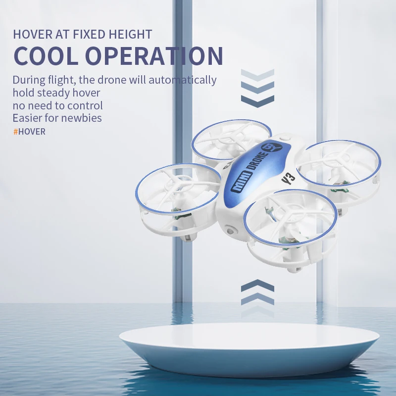 Y3 Mini OVNI Drone de control remoto con luces para niños - imagen 2