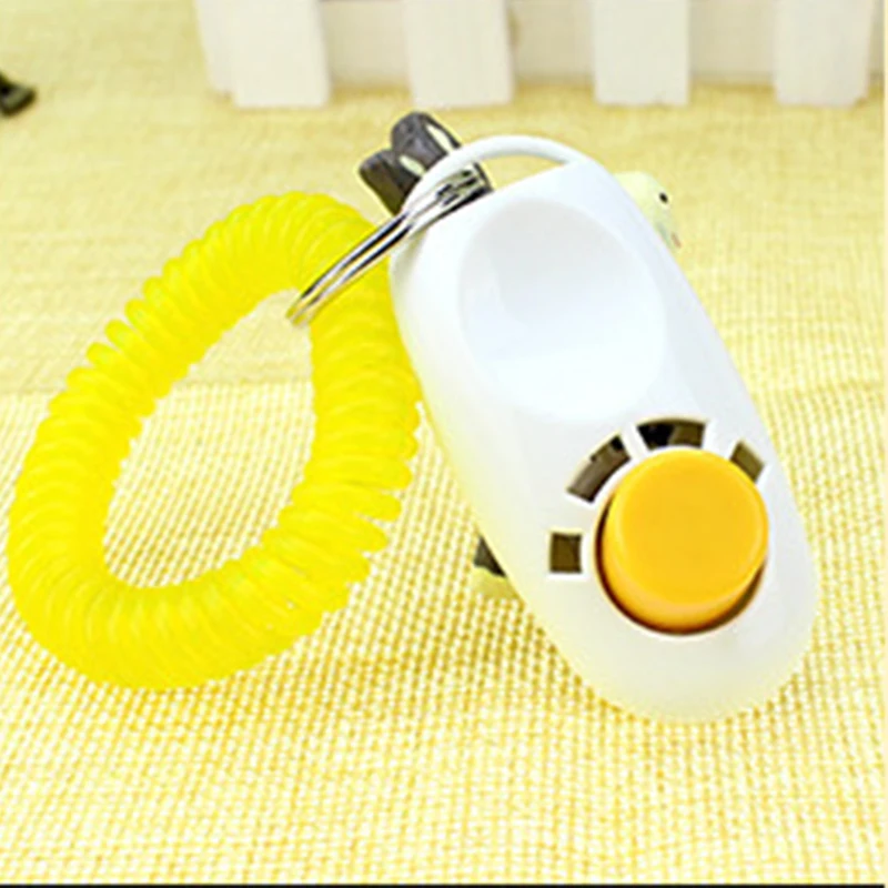 1 Uds. Clicker de entrenamiento para perros y gatos, plástico, nuevos perros, ayuda para entrenador, correa de muñeca demasiado ajustable, llavero con sonido, silbato para perros - imagen 4