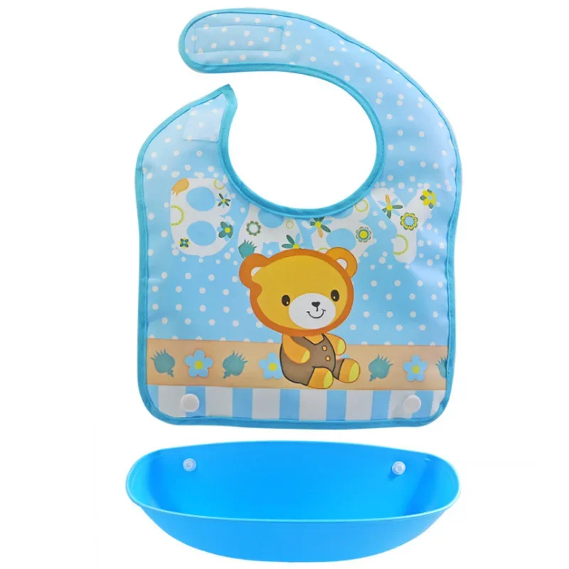 Babero impermeable con paño para eructar – Tela suave infantil - imagen 4