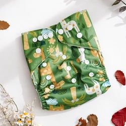 Pañales de tela reutilizables ajustables y lavables para bebés
