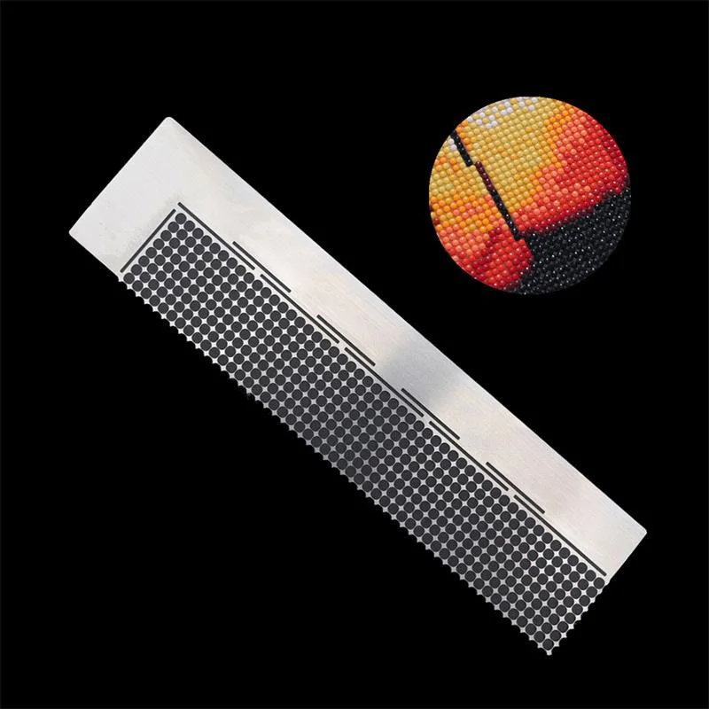 Práctico regla de pintura de diamante 5D DIY, herramientas, regla de punto, punto de cruz, regla de red, accesorios de bordado de diamantes