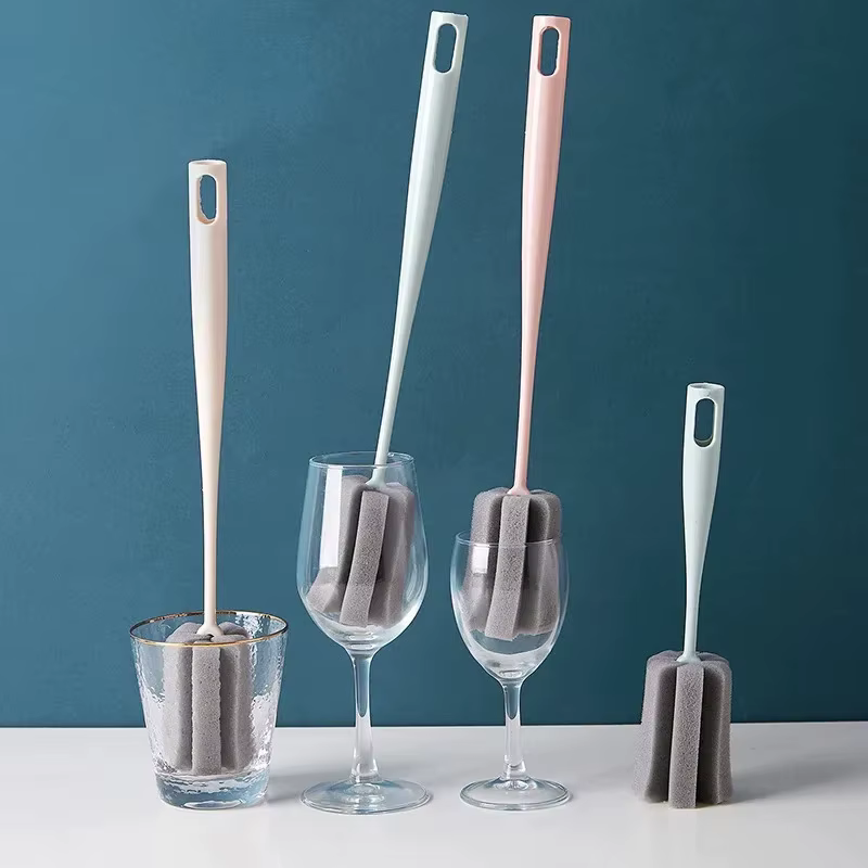 Esponja suave para biberón y botella – Mango corto largo