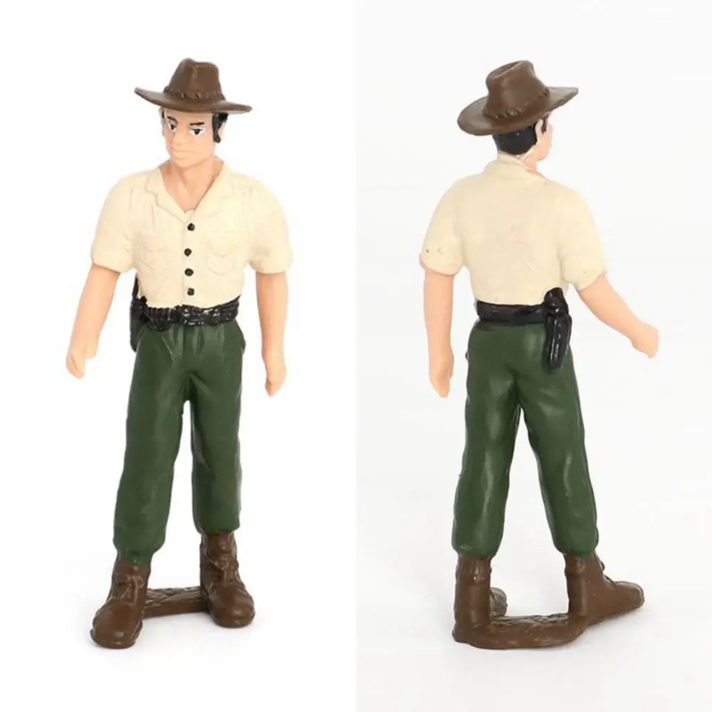 Figura de juguete de simulación, modelo de escena de personaje hecho a mano de PVC, decoración de mesa de arena, granja, Rancho, Pastor, criador, Agrícola - imagen 3