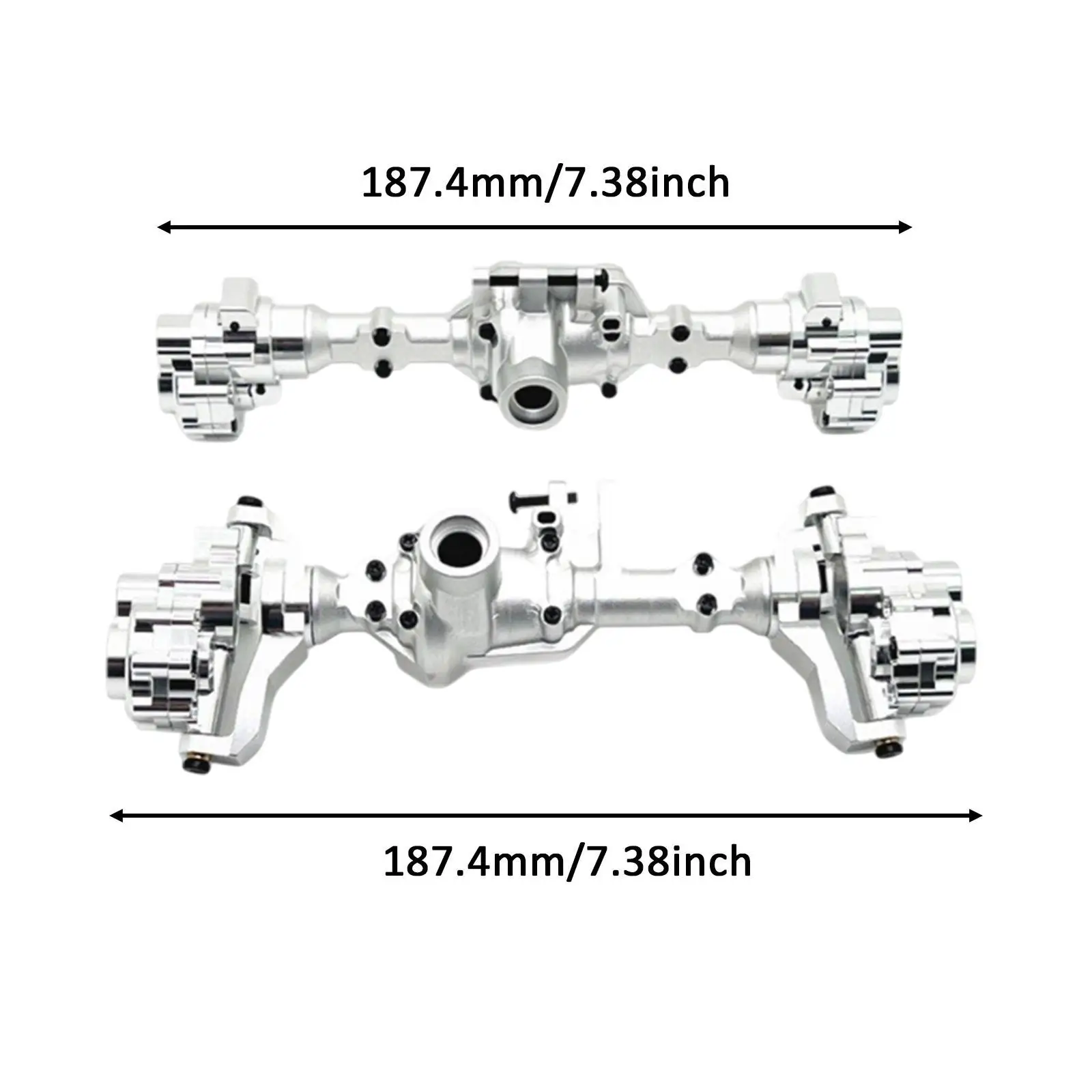 2x RC Front and Rear Axle Housing Axle Cover for 1/10 RC Crawler R1002 DIY