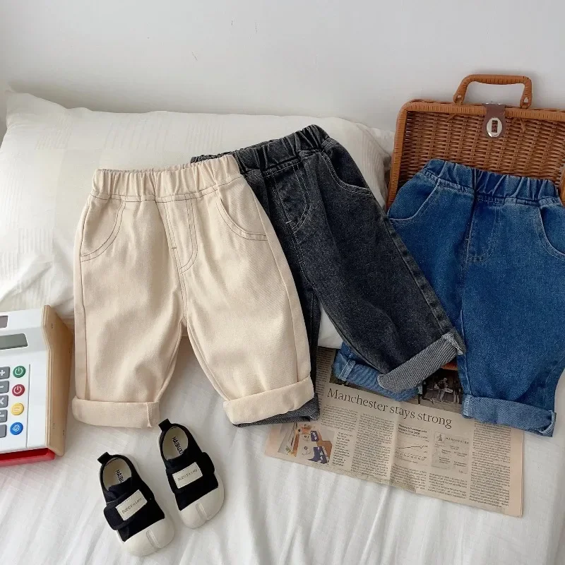 Vaqueros Rectos Suaves de Mezclilla para Bebé – Pantalones Casuales - imagen 3