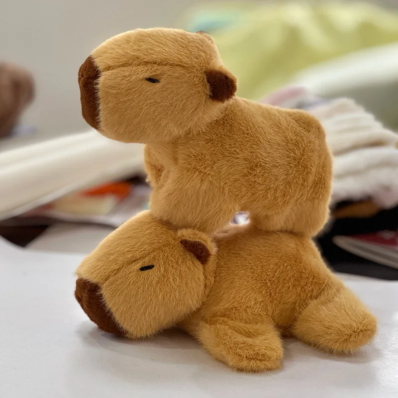 Capibara de peluche Papa Circle simulación Capibara Anime esponjoso animales de peluche muñeca abrazo muñeco de peluche suave juguete de regalo de cumpleaños para niños - imagen 2