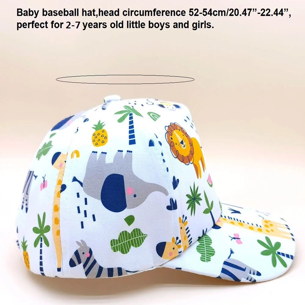 Gorra béisbol veraniega con animales animados para niños y niñas - imagen 3