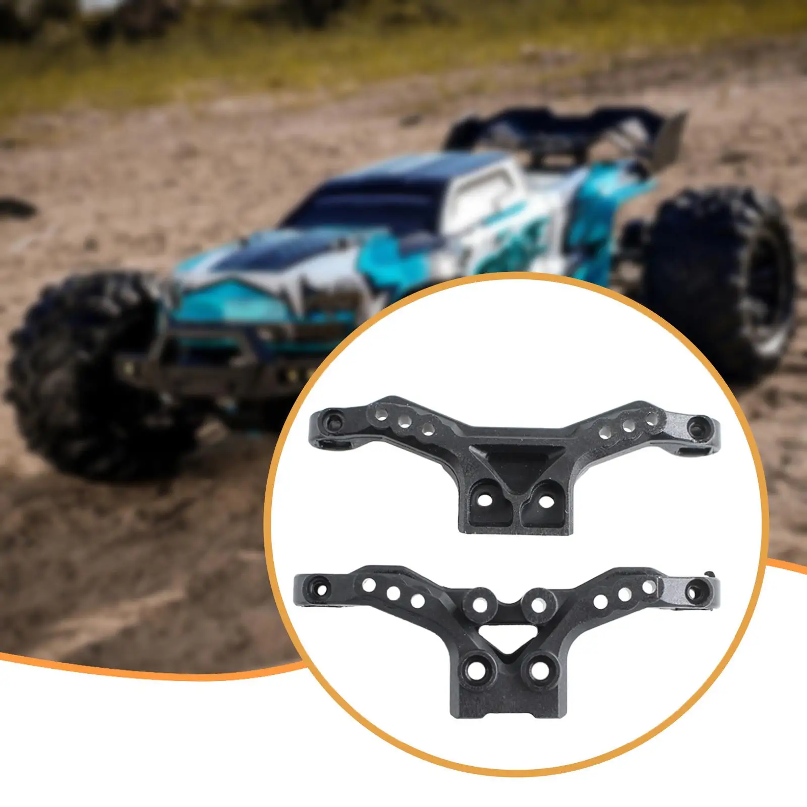 Reemplazo de accesorios de bricolaje para montaje de choque 1/18, torre de choque delantera y trasera, fácil de usar para coche Hobby RC 18101 18103 - imagen 4