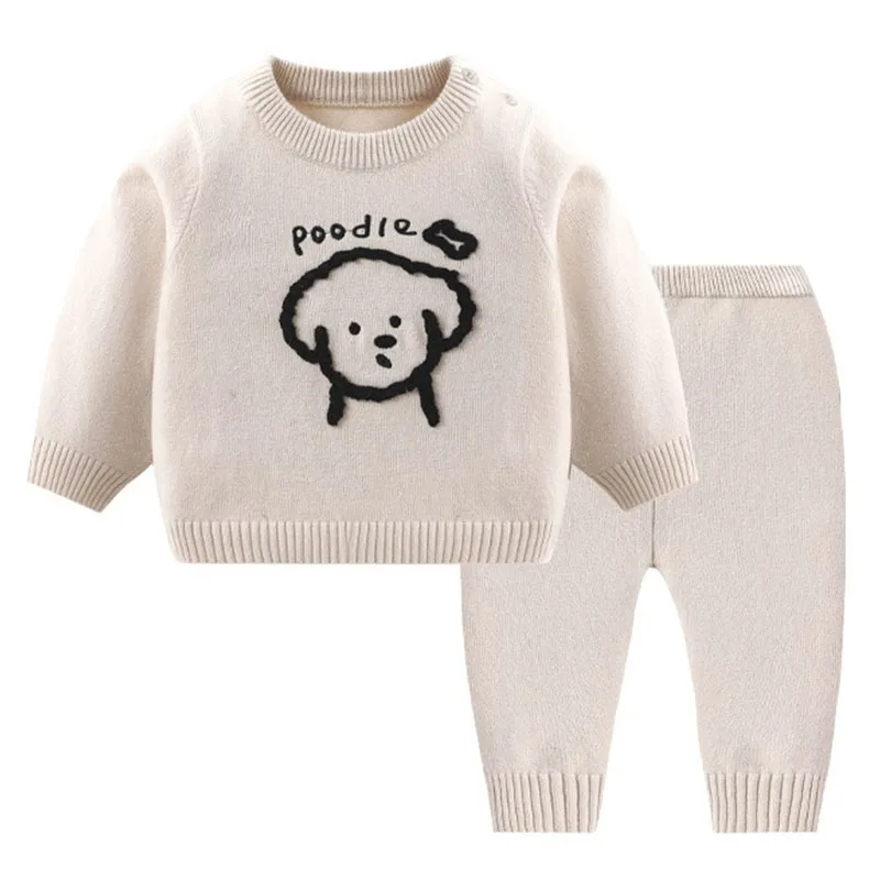Conjunto bebé manga larga – Camiseta y pantalón estampado