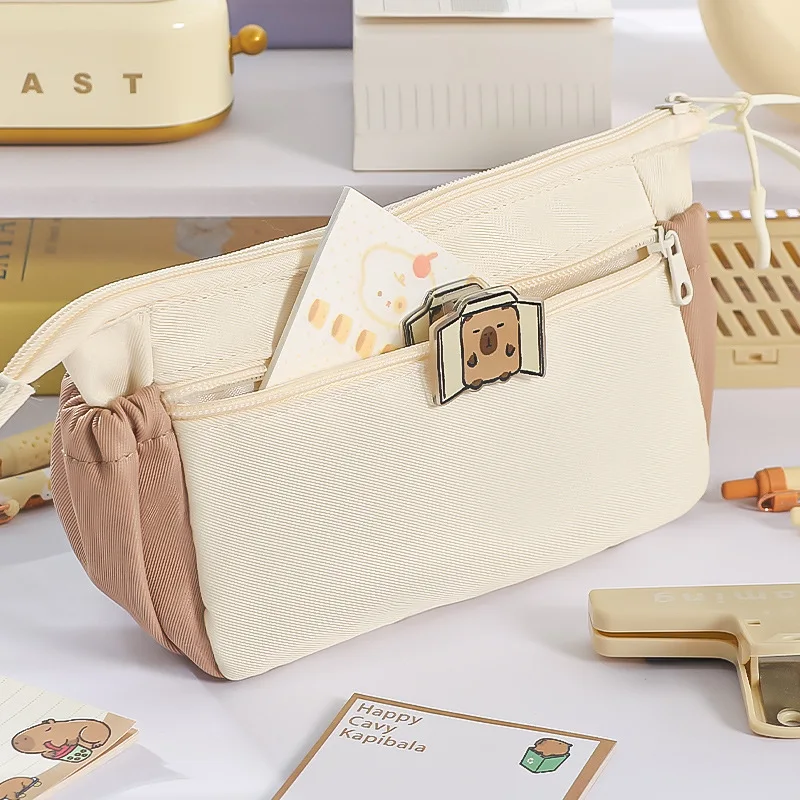 Bolsa de lápices escolar japonesa de gran capacidad multifuncional - imagen 3