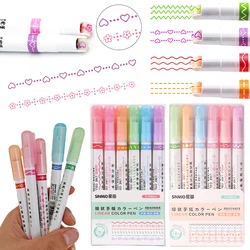 Bolígrafos decorativos con flor y pluma curva - Colores escolares