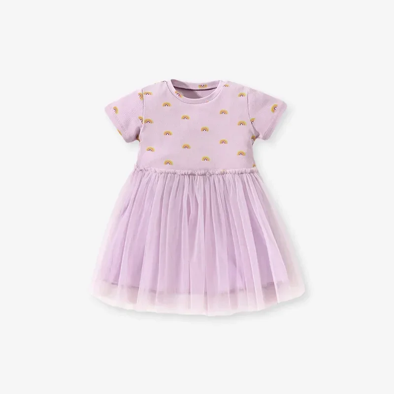Vestido de Princesa Morado Transpirable para Niña – Verano - imagen 4