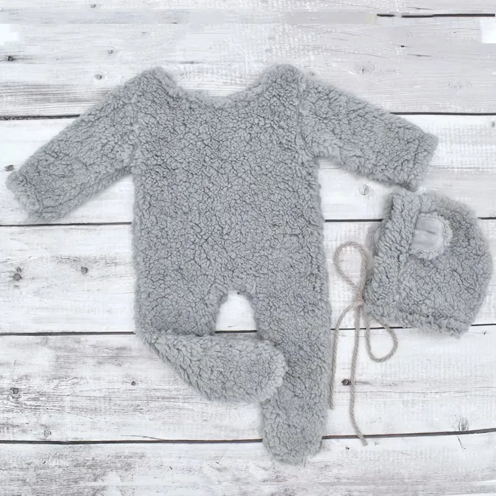 Traje bebé osito peluche suave cómodo sesión fotos prenda ideal regalo - imagen 4