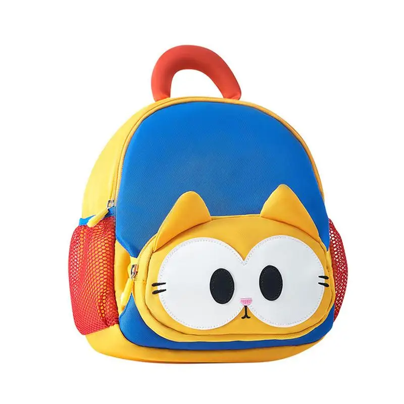 Mochila para niños pequeños con diseño de gato para niñas, mochila pequeña y bonita para preescolar, mochila para niños pequeños con diseño de gato, mochila de hombro de gran capacidad para guardería - imagen 5
