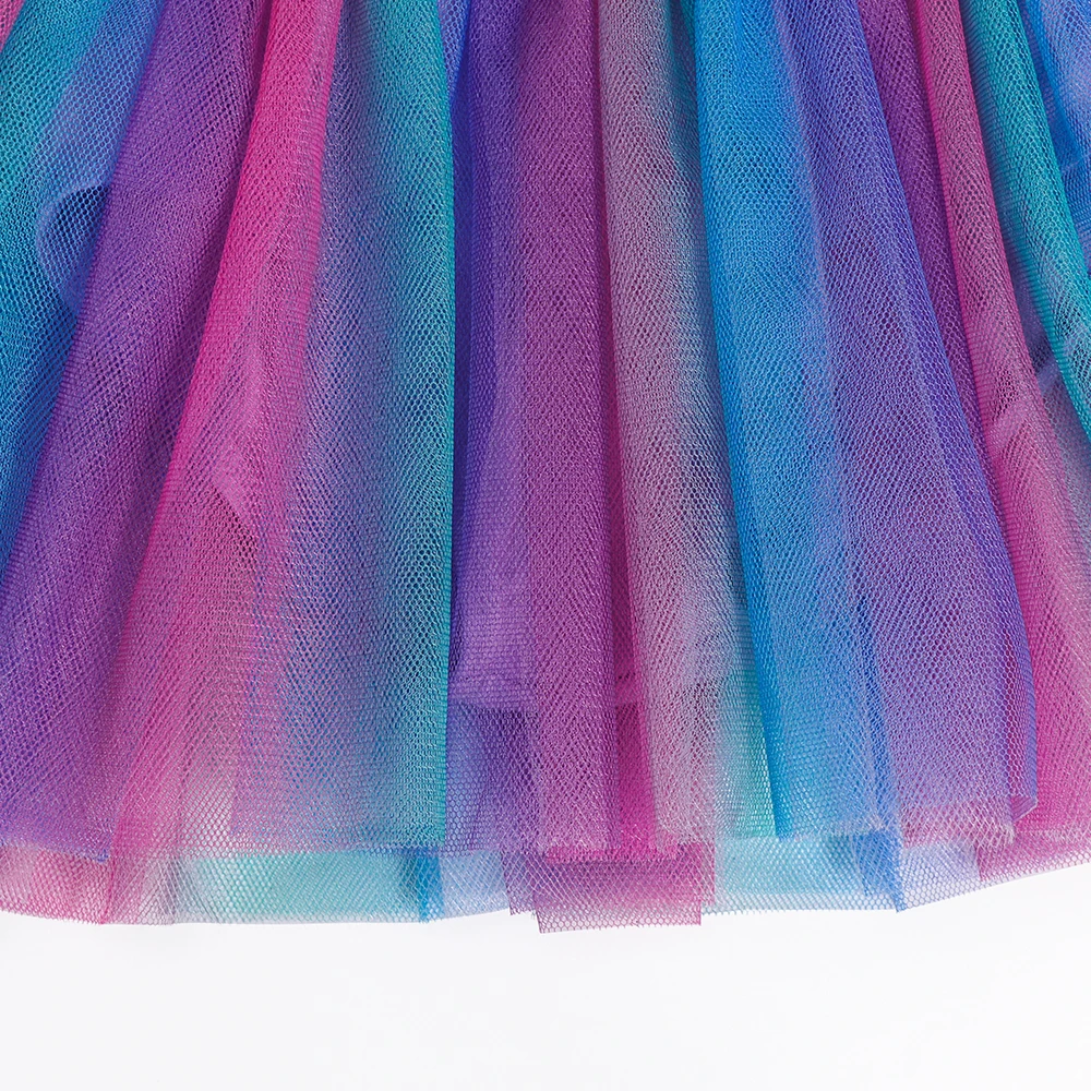Tutú de ballet con mangas volantes y brillo para niñas - imagen 5