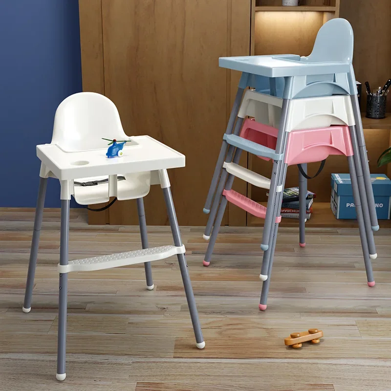 Silla de comedor de seguridad ajustable para niños, mesa y silla de comedor estables para bebés y niños pequeños, silla alta para comer para bebés, silla creciente
