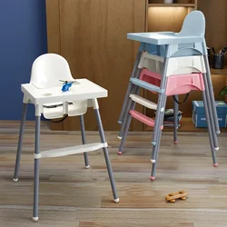 Silla de comedor de seguridad ajustable para niños, mesa y silla de comedor estables para bebés y niños pequeños, silla alta para comer para bebés, silla creciente
