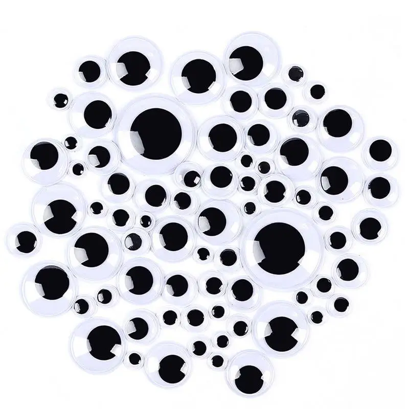 Ojo de muñeca Wiggly autoadhesivo DIY – Material artesanal móvil para manualidades - imagen 4