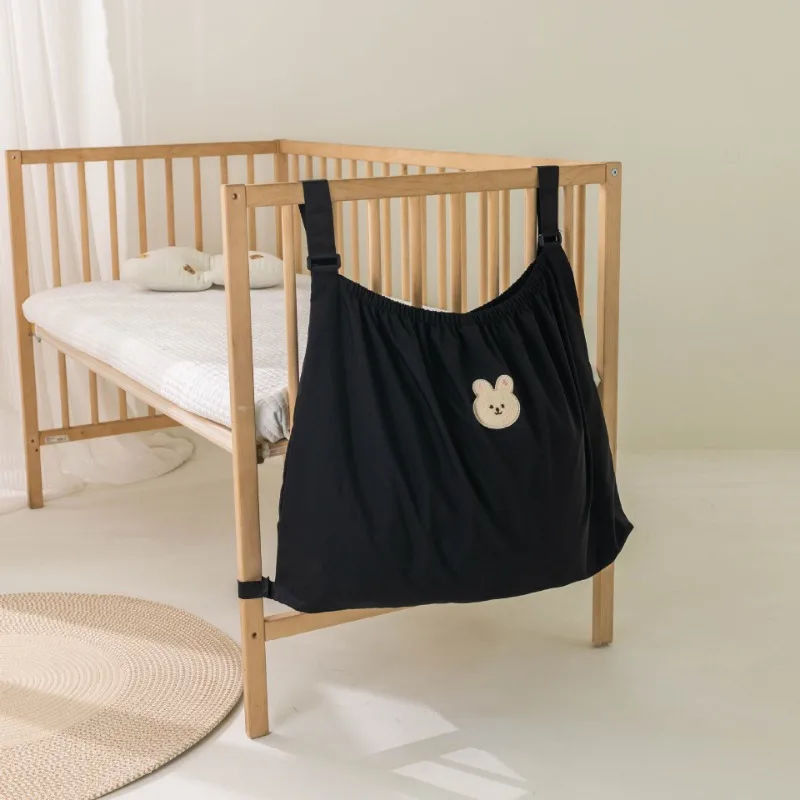Bolsa colgante para cuna de cama de bebé, gran capacidad, moda coreana, organizador de animales de dibujos animados, organizador de pañales para bebé al aire libre - imagen 5