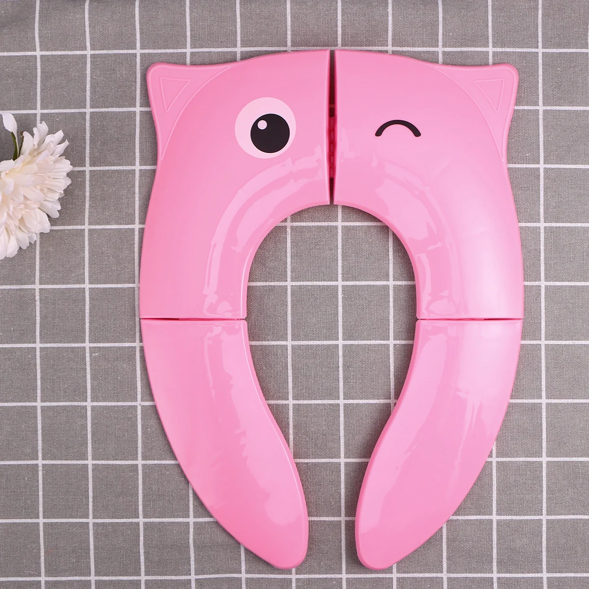 Cojín plegable para asiento de inodoro, Material Pp, portátil, para viaje, hogar, cubierta para asiento de inodoro de invierno, fácil de limpiar, diseño compacto para la mayoría - imagen 2