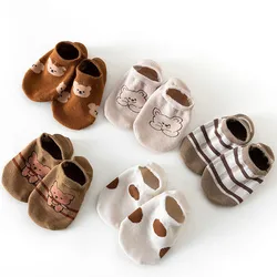 Calcetines antideslizantes bebé algodón oso kawaii unisex