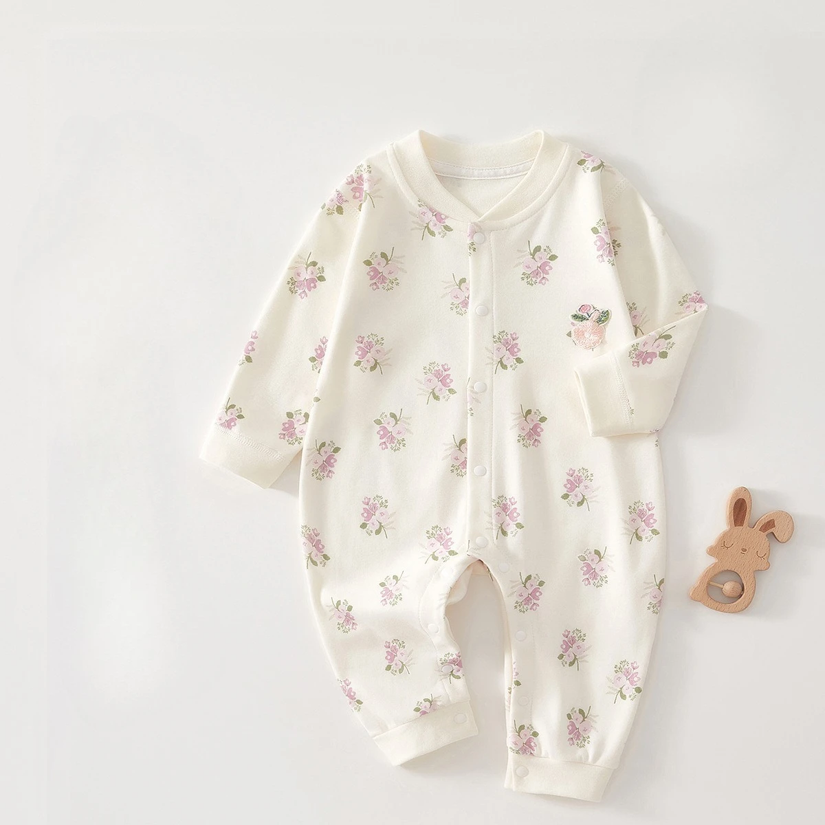 Somenie mono bebé recién nacido algodón puro con estampado bonito