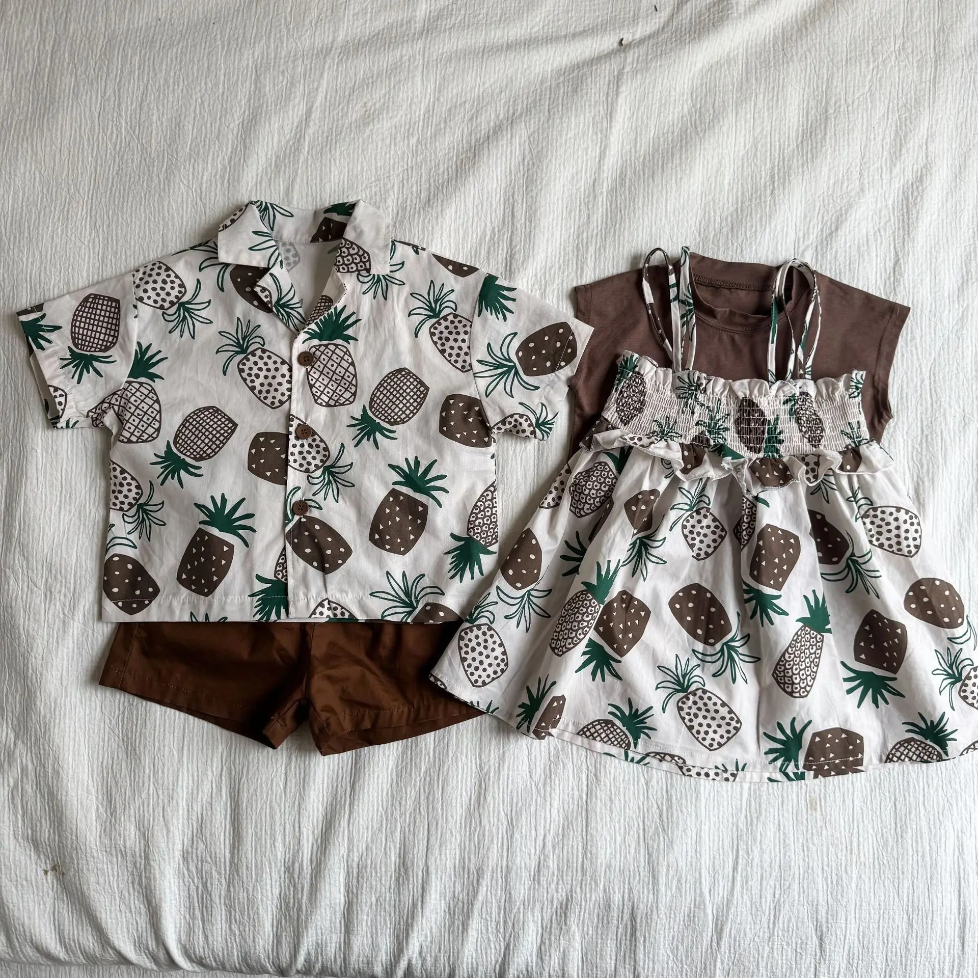 Conjunto de verano para niños con camiseta de frutas y shorts - imagen 5
