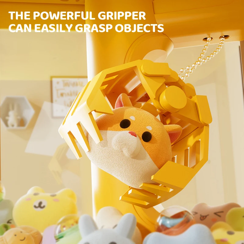 Máquinas de garras de dibujos animados, máquina de muñecas de animales, juego de garra, juguete para atrapar, Mini máquina de garra, máquina de juego de muñecas con Clip y luz de sonido - imagen 3