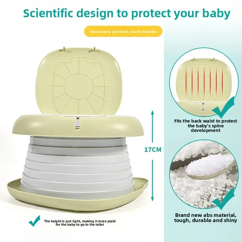 Lápiz portátil para viajes infantiles, inodoro plegable para entrenamiento de automóviles, camping, baño interior y exterior para bebés y niños - imagen 5