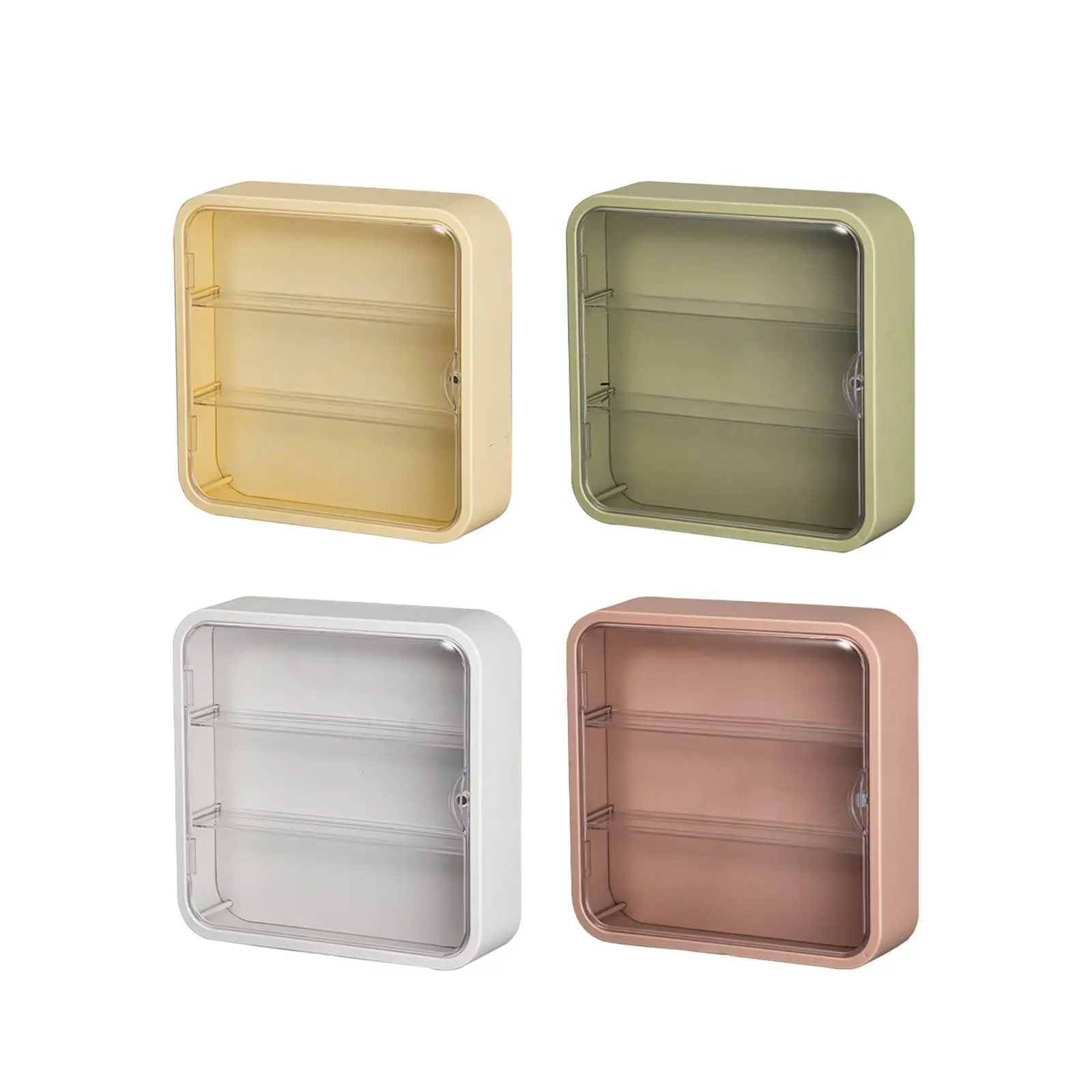 Vitrina acrílico 3 capas pared figuras - vista principal