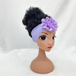 Peluca infantil con diadema para niñas - Afro sin encaje frontal