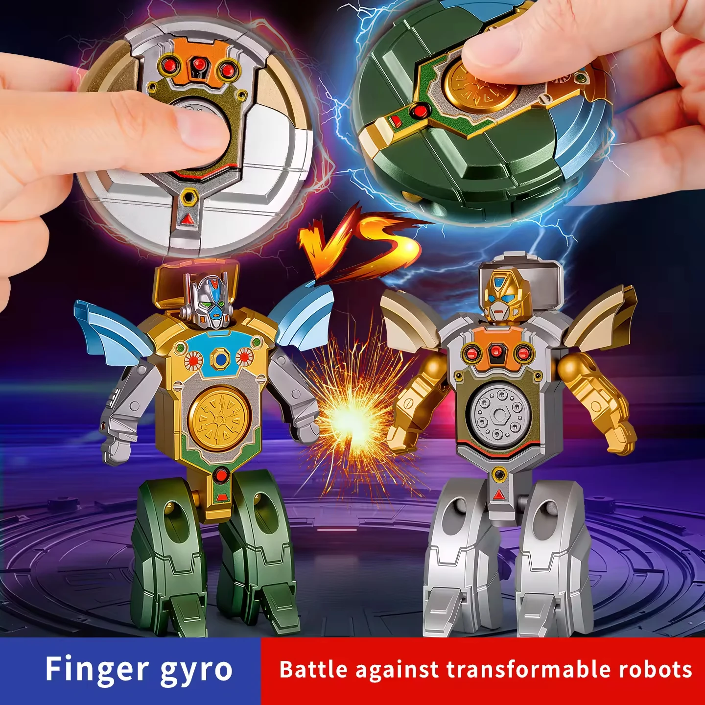 Creativo Fidget Spinner Gyro Robot deformado 360 bola giratoria mecánico antiestrés juguetes sensoriales para adultos niños regalo