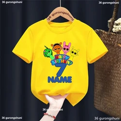 Camiseta Sprunki niño algodón – Color amarillo celebraciones
