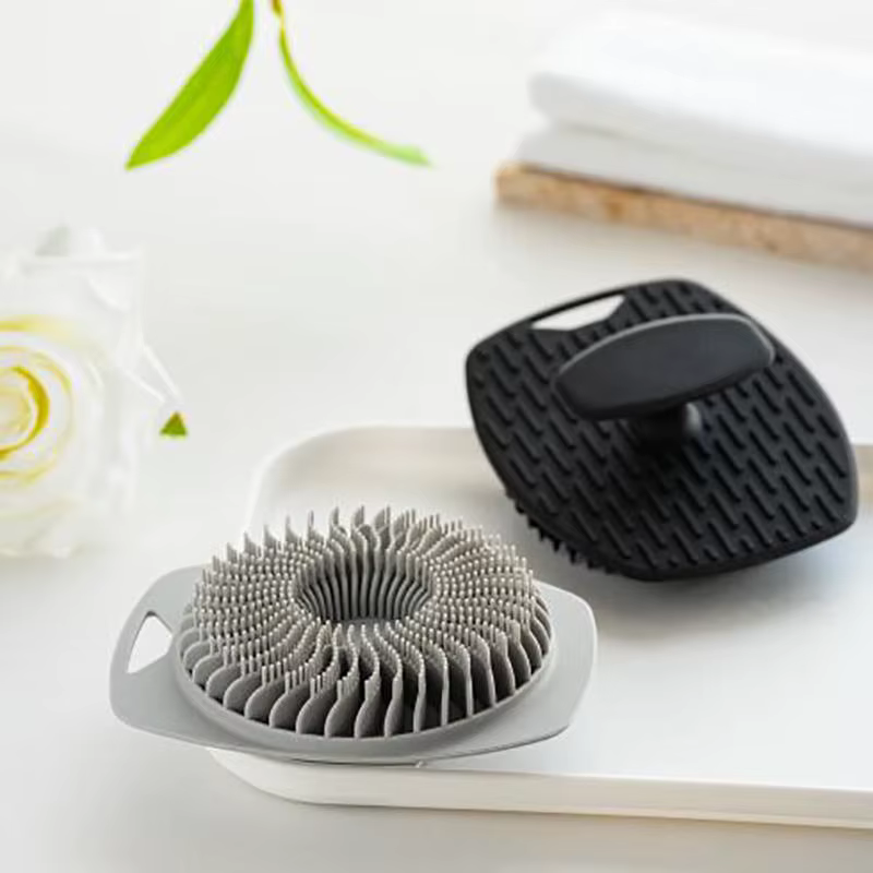 Cepillo exfoliante de silicona suave para bebés – Baño y masaje