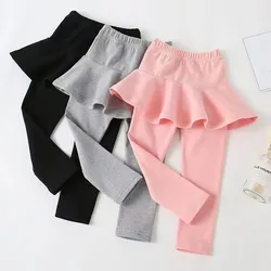 Leggings con falda de algodón para niña – Primaver y otoño