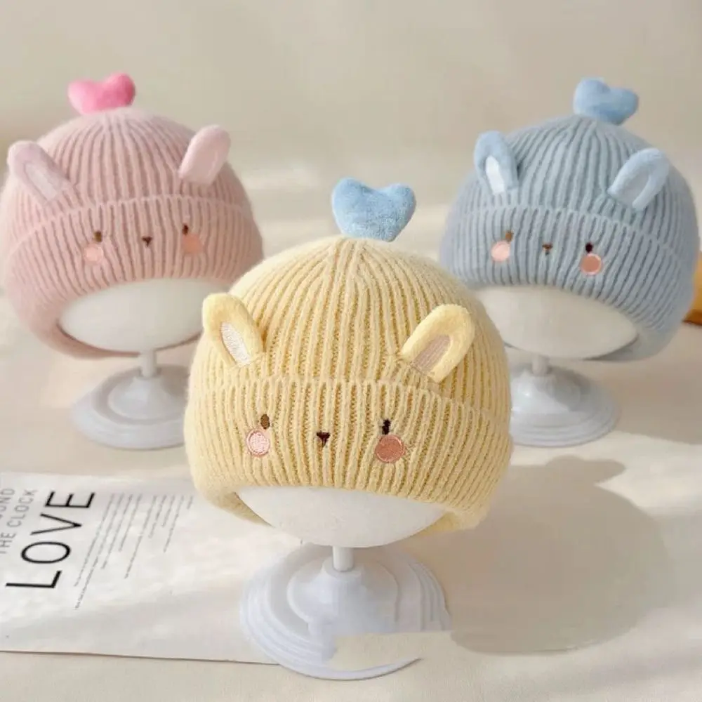 Gorros de invierno suaves a la moda de 0 a 6 meses, gorro tejido cálido de ganchillo, accesorio de fotografía, gorro para recién nacidos de dibujos animados, niños y niñas - imagen 2