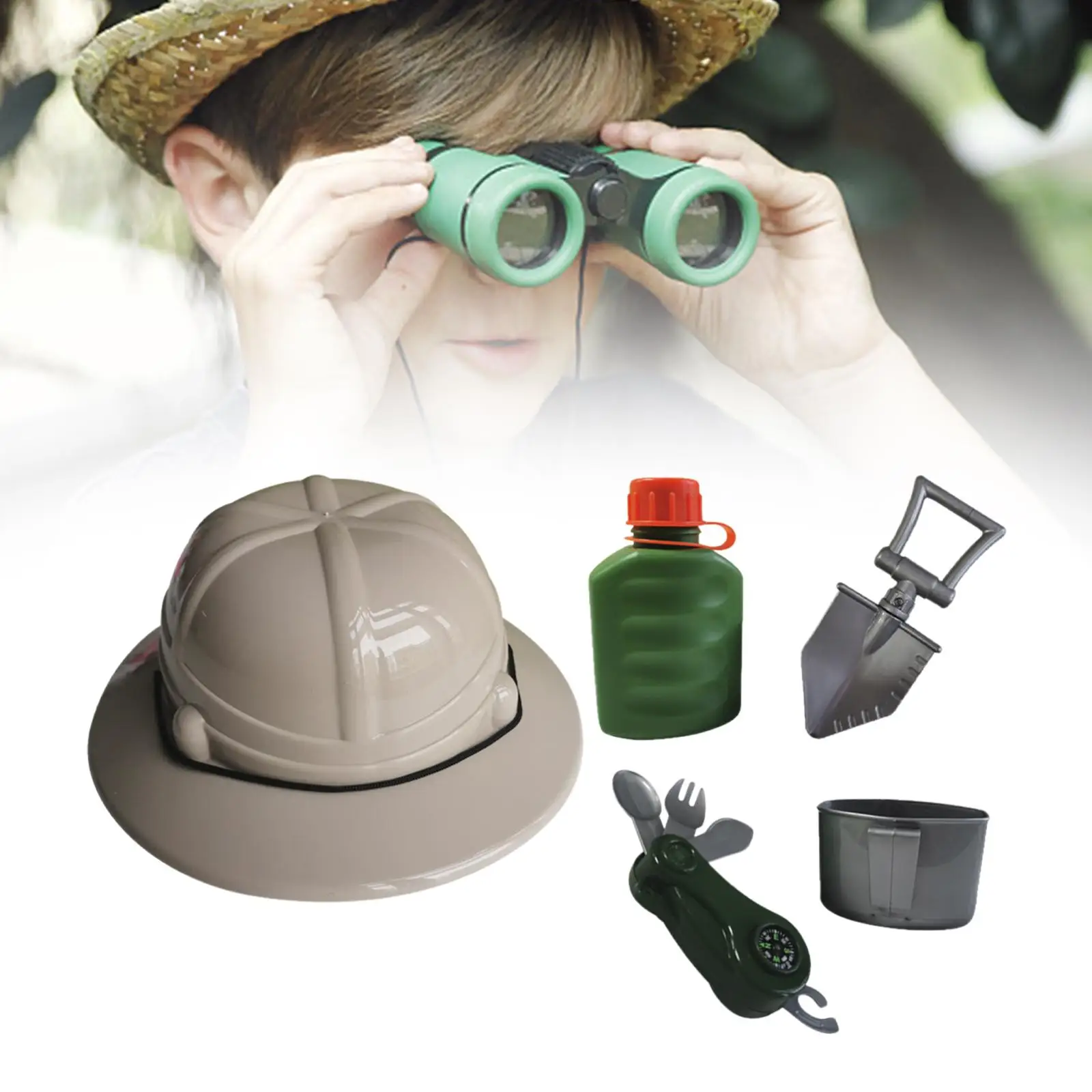 Explorer Hat Camping Hat Role Play Toys for Halloween Role Play Birthday