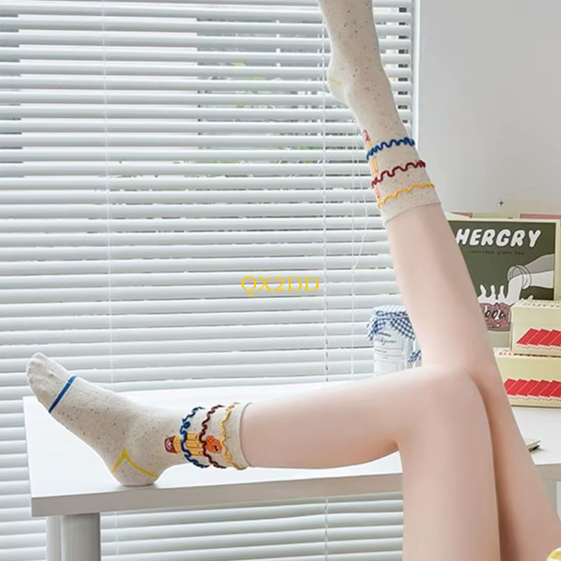 Calcetines de piloto estampados para niña – Algodón suave y elástico - imagen 3